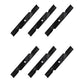 Qty 6: Notched Air-Lift Blade
 Fits Bobcat Replaces 112111-02