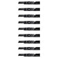 Fits Toro 105-7781-03 High Flow Zero Turn Mower Blade - Set of 9
