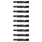 Qty 9: Notched Air-Lift Blade Fits Exmark Replaces 1-303146