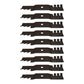 (9) 10284 Rotary Blades Fits John Deere M136194