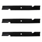 482881 48111 481708 482787 3 Pack Lawn Mower Standard Lift Blades Fits Scag 61"