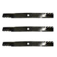 Qty 3: Toothed Mulching Blade
 Fits John Deere Replaces AM101167