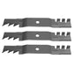 Qty 3: Toothed Mulch Mower Blade
 Fits John Deere Replaces M127500
