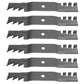 6-Pk Mulching Mower Blades Fits John Deere 48'' LX255 LX266 LX277 LX279 LX288