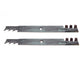 Qty 2: Toothed Mulching Blade
 Fits Poulan Replaces 134149-TOOTHED