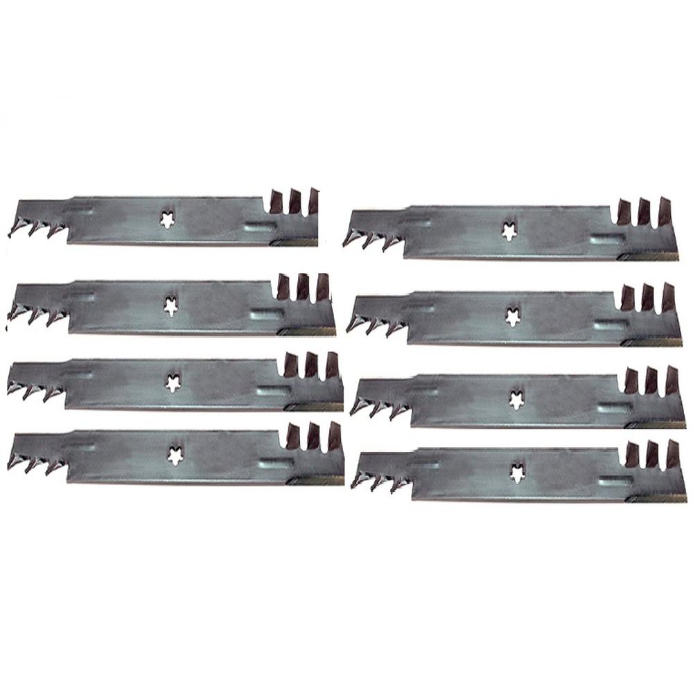 Qty 8: Toothed Mulching Blade Fits Poulan Replaces 134149-TOOTHED