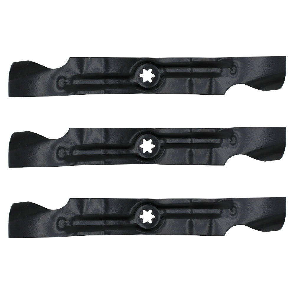 Zero-Turn Mower Blades Fits Cub Cadet RZT 50" Deck 742-04053B 942-04053C Pack of 3