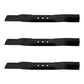 3 Pack 108-3762-03 93-4106-03 Rolled Air-Lift Mower Blade Fits Exmark Fits Toro