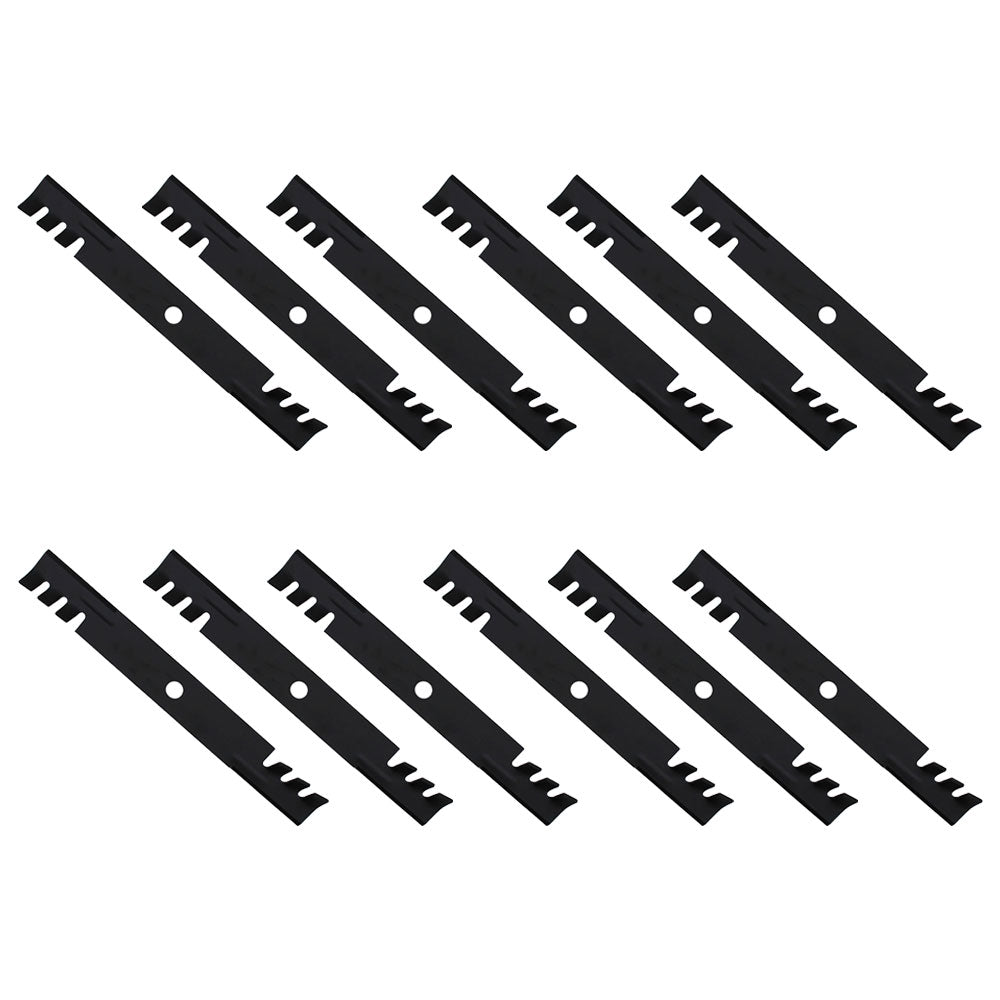 116-5174 Aftermarket Replacement Pack of (12) Toothed Mower Blades Fits Exmark