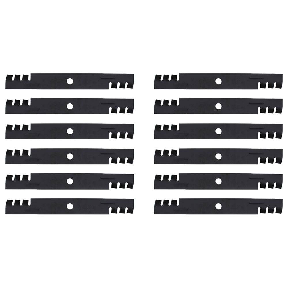 Aftermarket 103-6393 (12) Toothed Mower Blades Fits Exmark