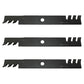 Mower Fits Lazer Z - 60 Set Of 3 Deck Mulch Blades 15/16 hole Fits Exmark