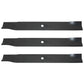 Set of 3 heavy duty Fits Husqvarna 61" Mower blades commercial pro cut