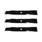 Set of 3 Copperhead 16 5/8" x 5 Point Star Mulching Blades Fits Husqvarna