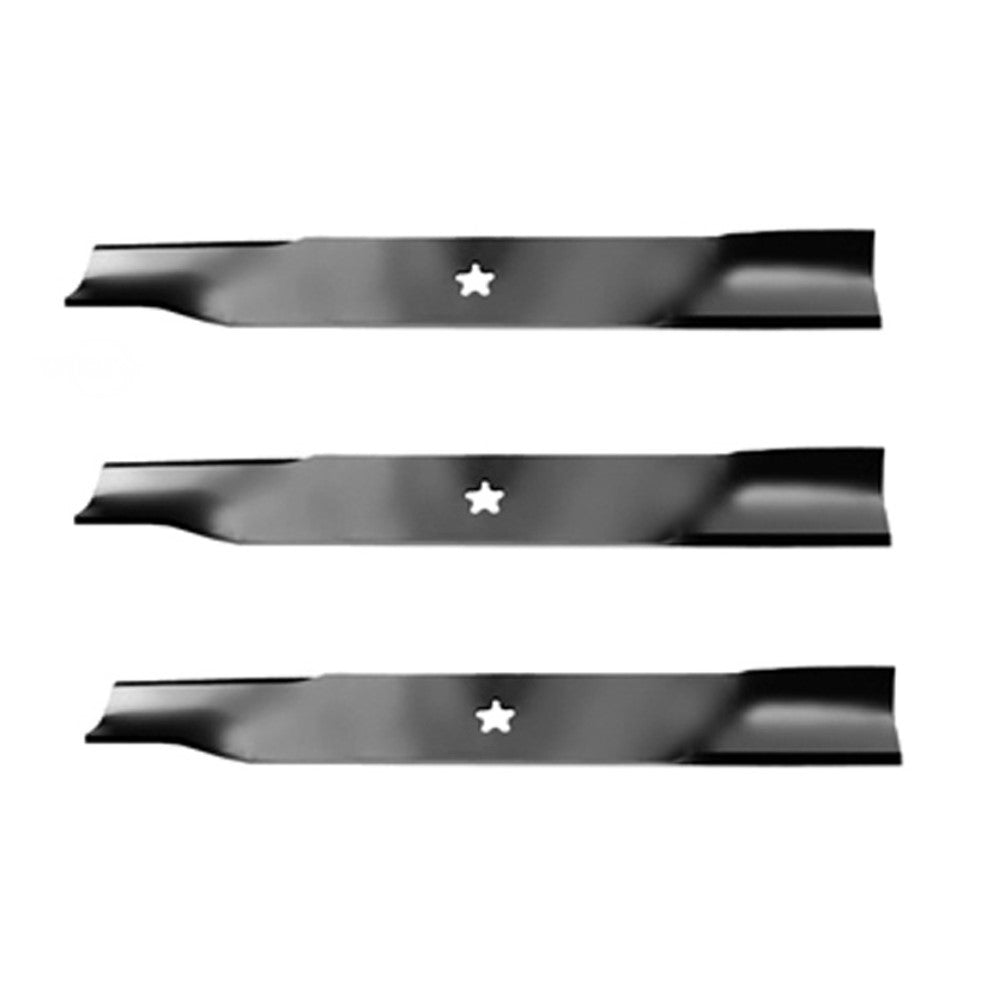 Set of 3 heavy duty XHT Dixon Fits Husqvarna 48 mower blades 539113425 522037401