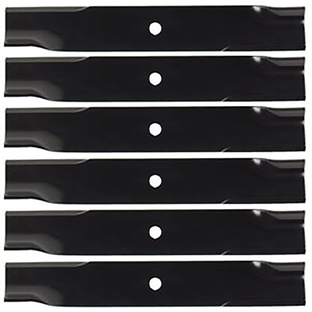6-Pack Toothed Mulching Mower Blades Fits Scag 32"/48"