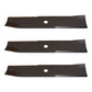 Set of (3) AM30698 14" XHT Mower Blades Fits John Deere Riding Mowers