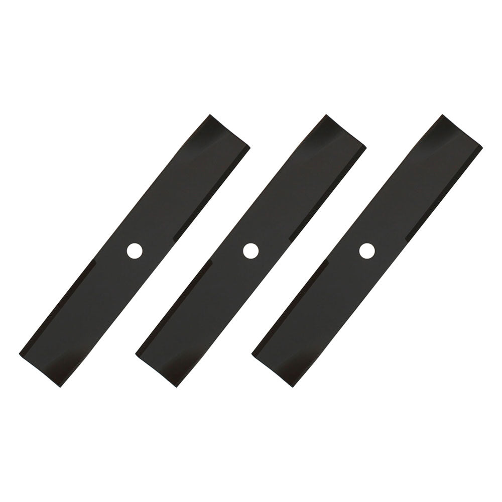 Set of (3) AM30698 14" XHT Mower Blades Fits John Deere Riding Mowers