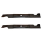 2 pk - Mulching Blades fit 46" Fits Husqvarna RZ4623 532403107 33266 532405380 4
