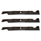 Set of 3 mower blades Fits Sears Fits Craftsman Fits Poulan 46" 575937901