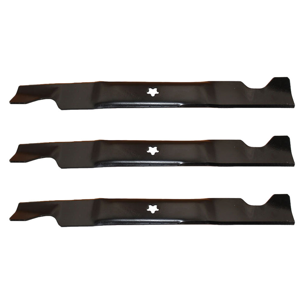 Set of 3 mower blades Fits Sears Fits Craftsman Fits Poulan 46" 575937901