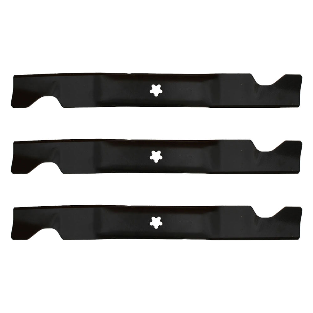 Set of 3 mower blades Fits Sears Fits Craftsman Fits Poulan 46" 575937901