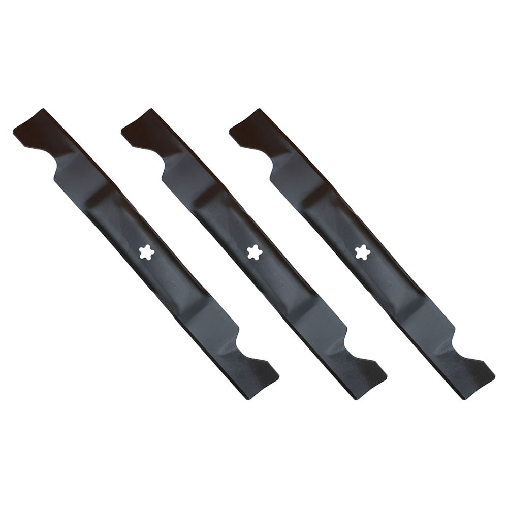 Set of 3 mower blades Fits Sears Fits Craftsman Fits Poulan 46" 575937901