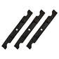 Set of 3 mower blades Fits Sears Fits Craftsman Fits Poulan 46" 575937901