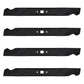 Qty 4: Mulching Blade
 Fits Lesco Replaces 082561
