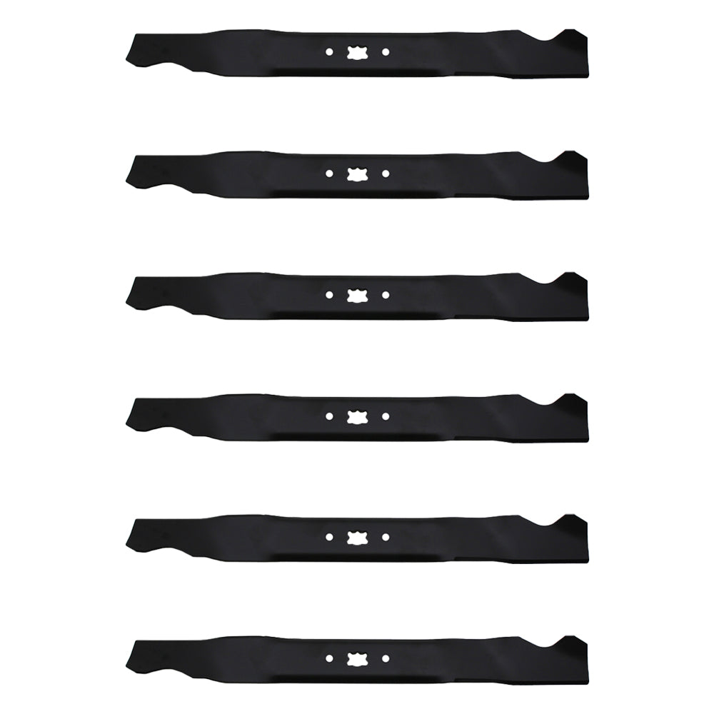 Qty 6: Mulching Blade
 Fits Oregon Replaces 198-049