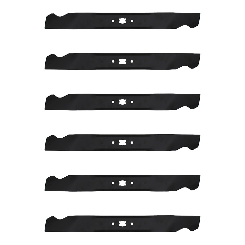 Qty 6: Mulching Blade
 Fits Oregon Replaces 198-049