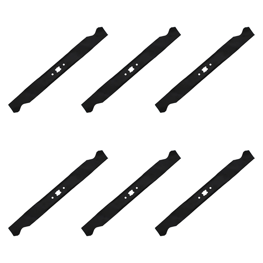 Qty 6: Mulching Blade
 Fits Oregon Replaces 198-049