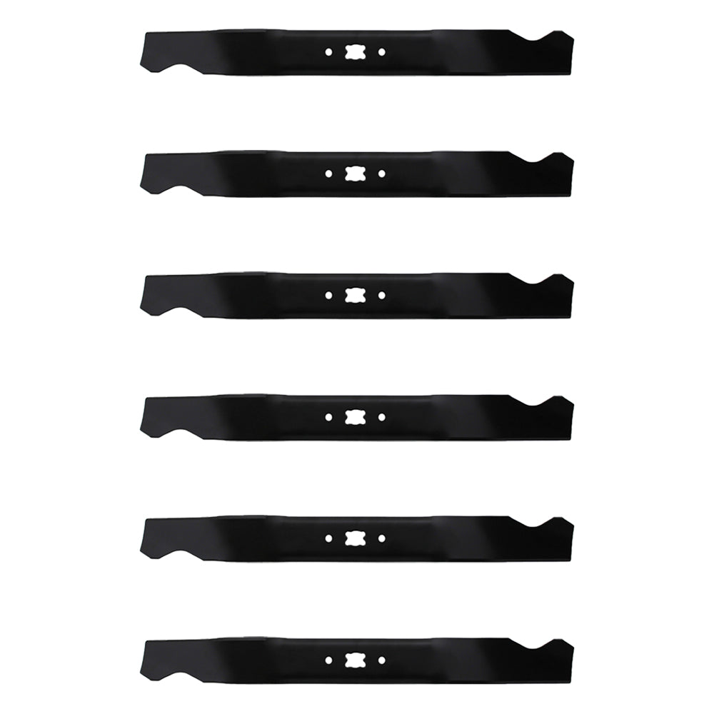 Qty 6: Mulching Blade
 Fits Oregon Replaces 198-049