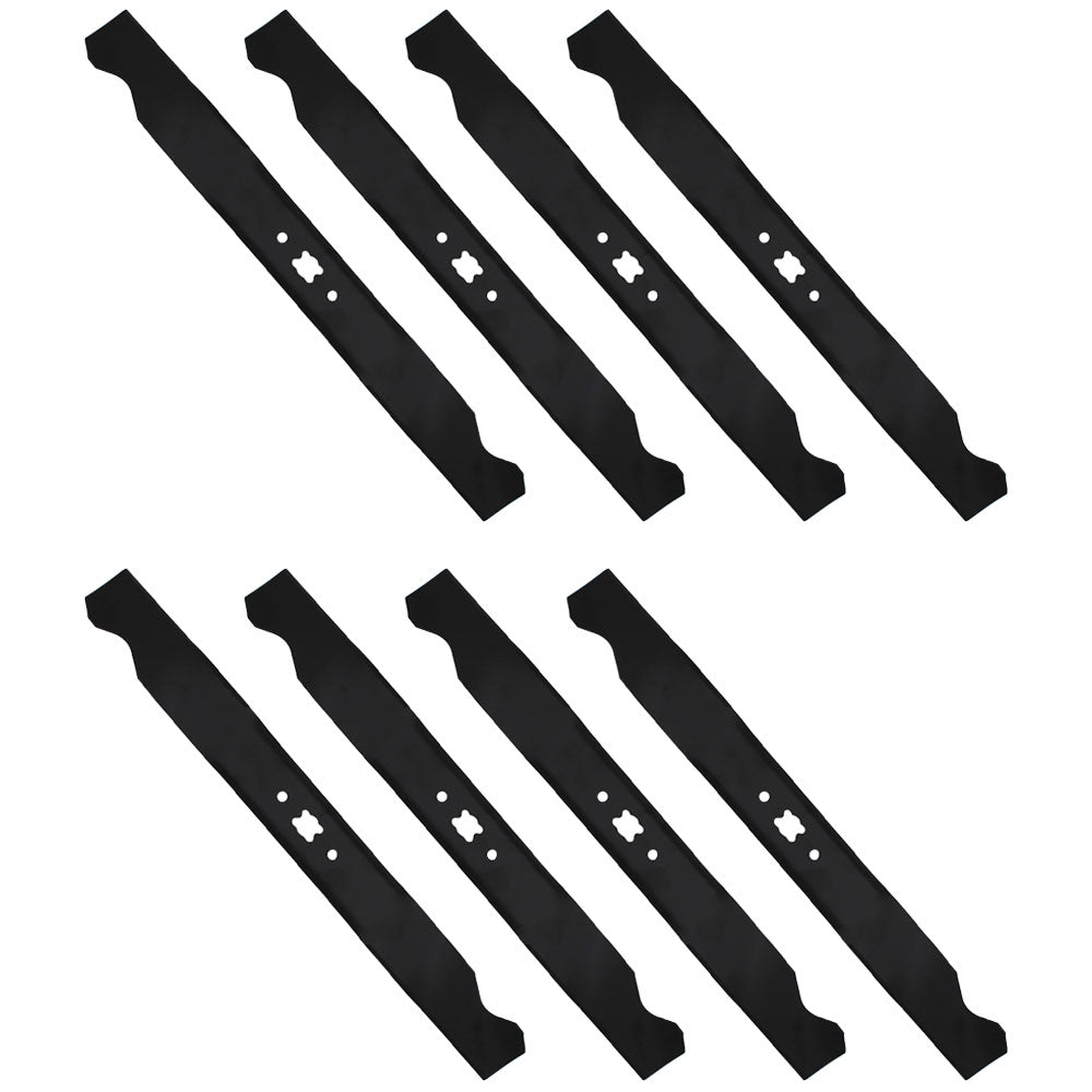 Qty 8: Mulching Blades  Fits Lesco Replaces 082561