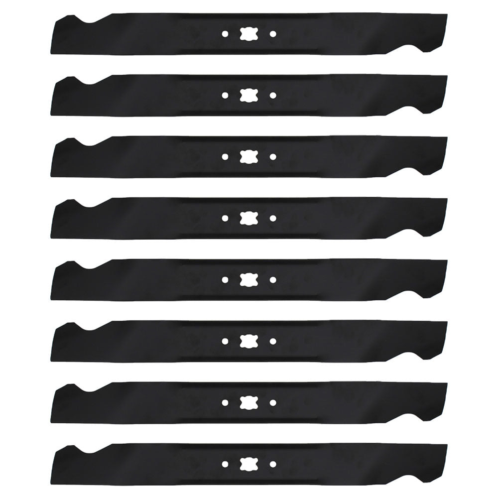 Qty 8: Mulching Blades  Fits Lesco Replaces 082561