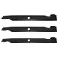 Set of Three (3) Blades Fits Husqvarna LTH2142 532127843 532138498 532138971