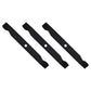 Set of Three (3) Blades Fits Husqvarna LTH2142 532127843 532138498 532138971