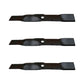 Set of 3 M113518 Mulching Blades Fits John Deere 54" F-725 6221