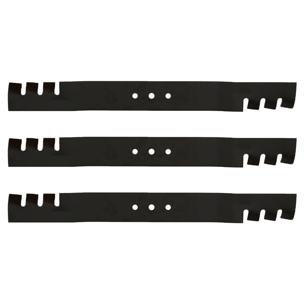 Qty 3: Toothed Mulching Blade Fits Toro Replaces 108-9764-03