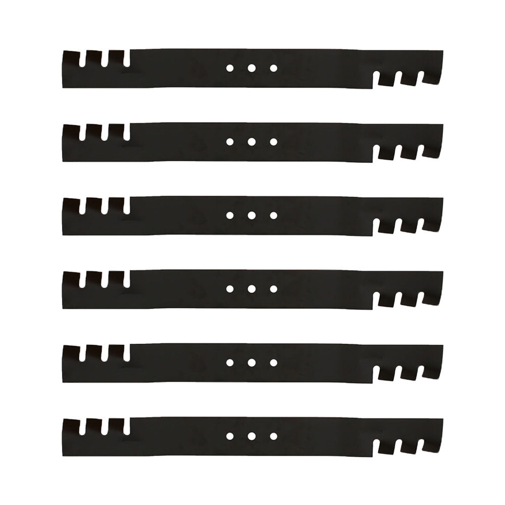 Qty 6: Toothed Mulching Blade Fits Toro Replaces 108-9764-03