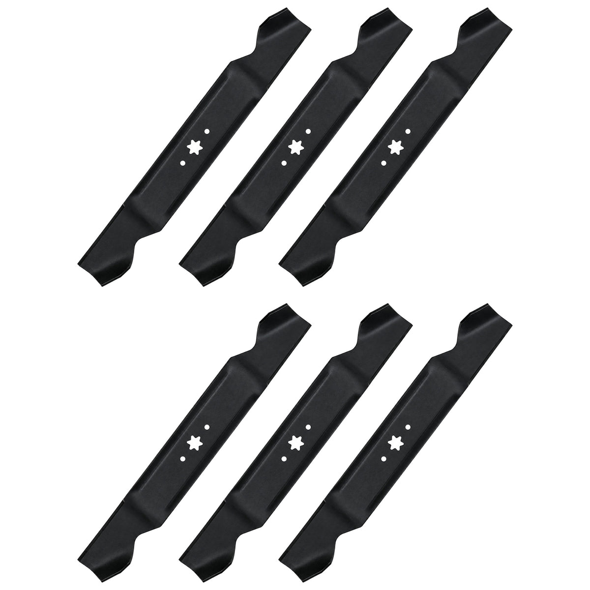 Qty 6: Hi Lift Standard Mower Blade  Fits Troy Bilt Replaces 742-0656