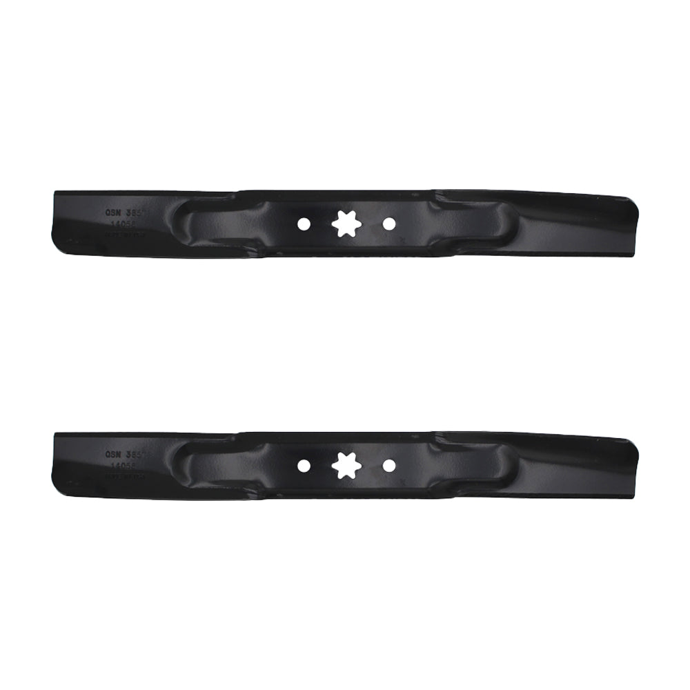Set of 2 21 3/16" x 6 Point Star Mower Blades MTD Fits Cub Cadet 942-04312