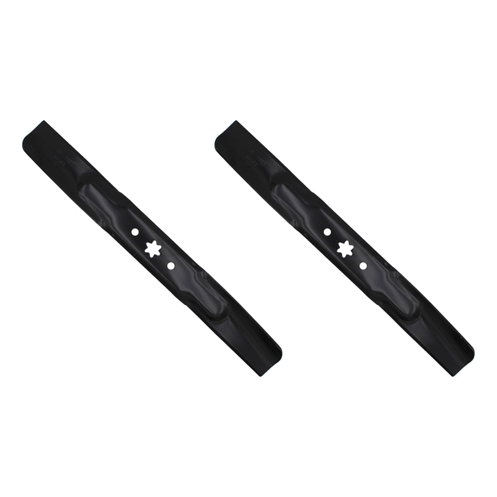 Set of 2 21 3/16" x 6 Point Star Mower Blades MTD Fits Cub Cadet 942-04312