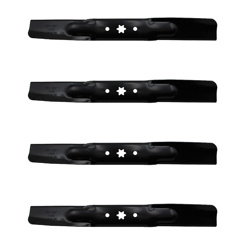 942-04308 942-0656 6Pt Star 21-1/4″ Mower Blades (4) Pk For MTD Zero-Turns