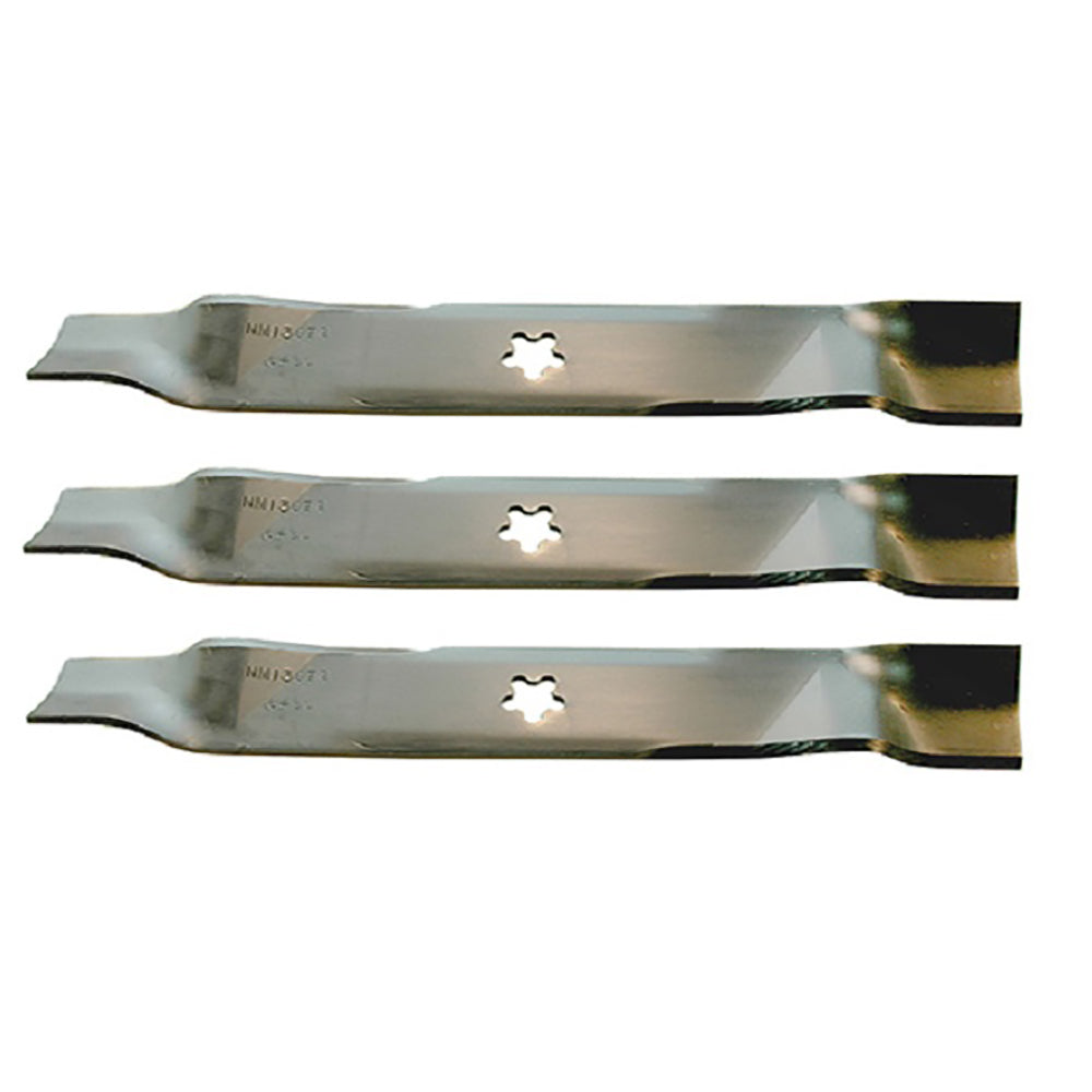 Set of 3 - Lawn Mower Mulching Blades Fits Craftsman 176084 170698 159705