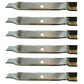 6 Aftermarket Hi Lift Blades for AYP and Fits Husqvarna with 46" Mower Decks