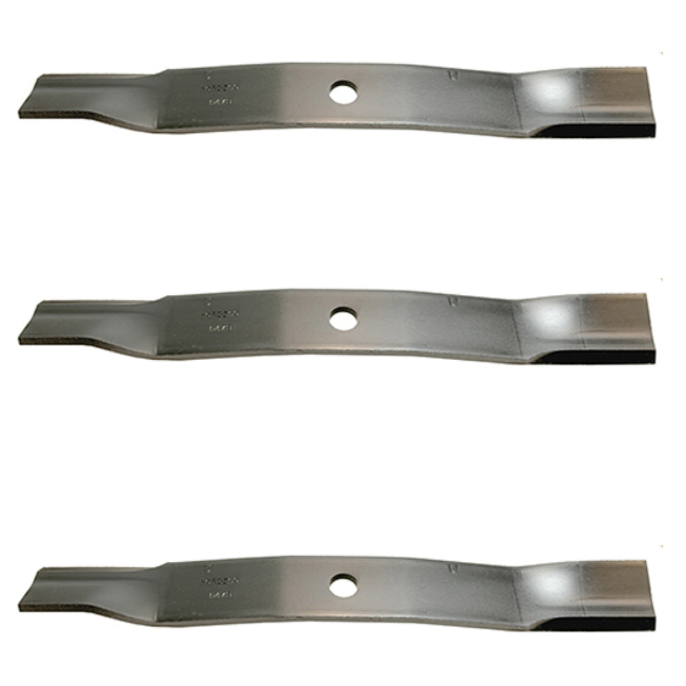 3 Pack Blades Fits John Deere 1023E 1025R 4210 4310 4410 777 797 997 60" Deck