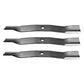 Three 72" mower blades Fits John Deere Z930A, Z950A, Z960A, Z970A ------TCU15882