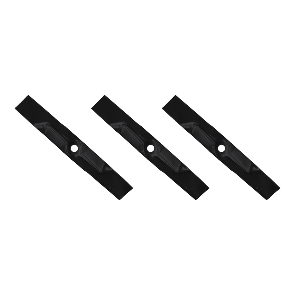 Set of 3 heavy duty XHT mower blades to fit Fits John Deere 48" M145476