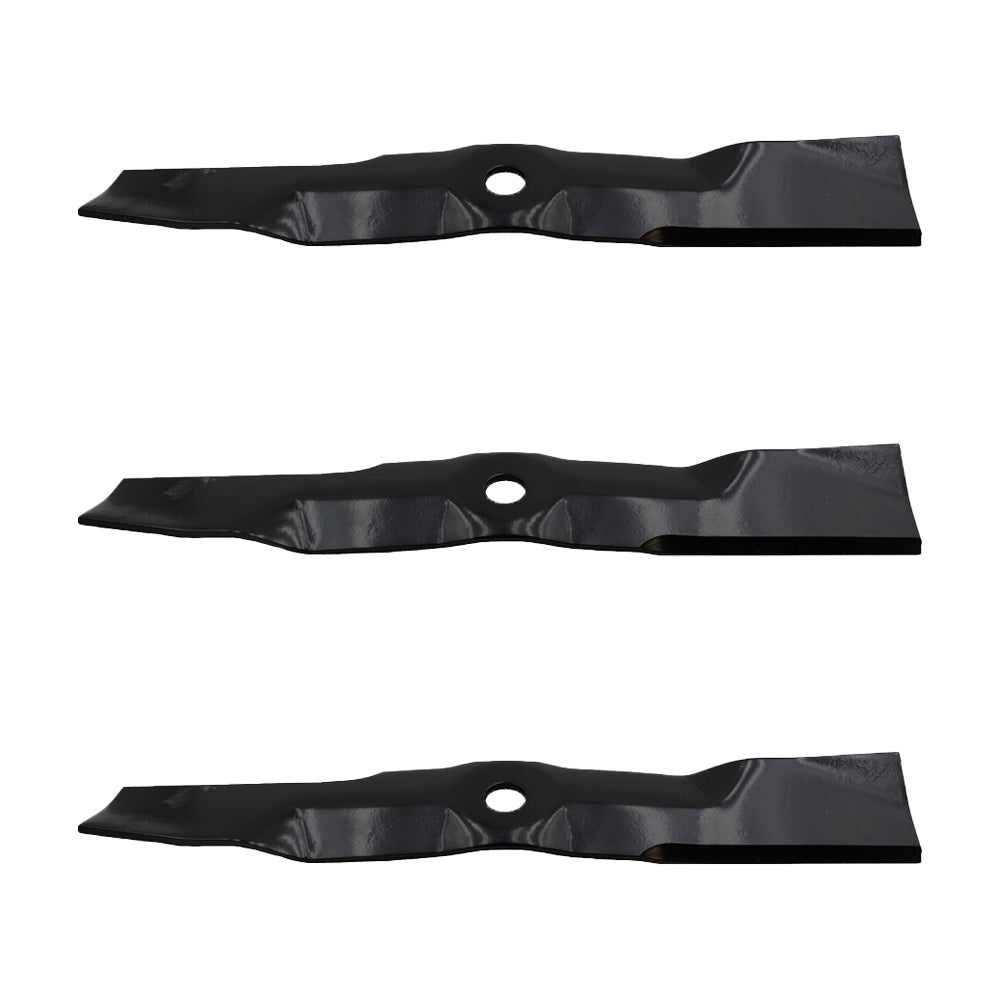 Set of 3 Heat Hardened Blades Fits John Deere M145476 M127500 M127673
