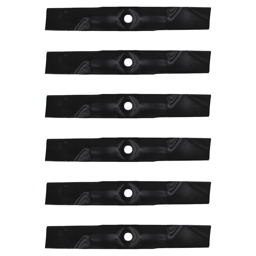 6 PACK Commercial 48" XHT mower blades to fit John DeereM127500 M127673 M145476